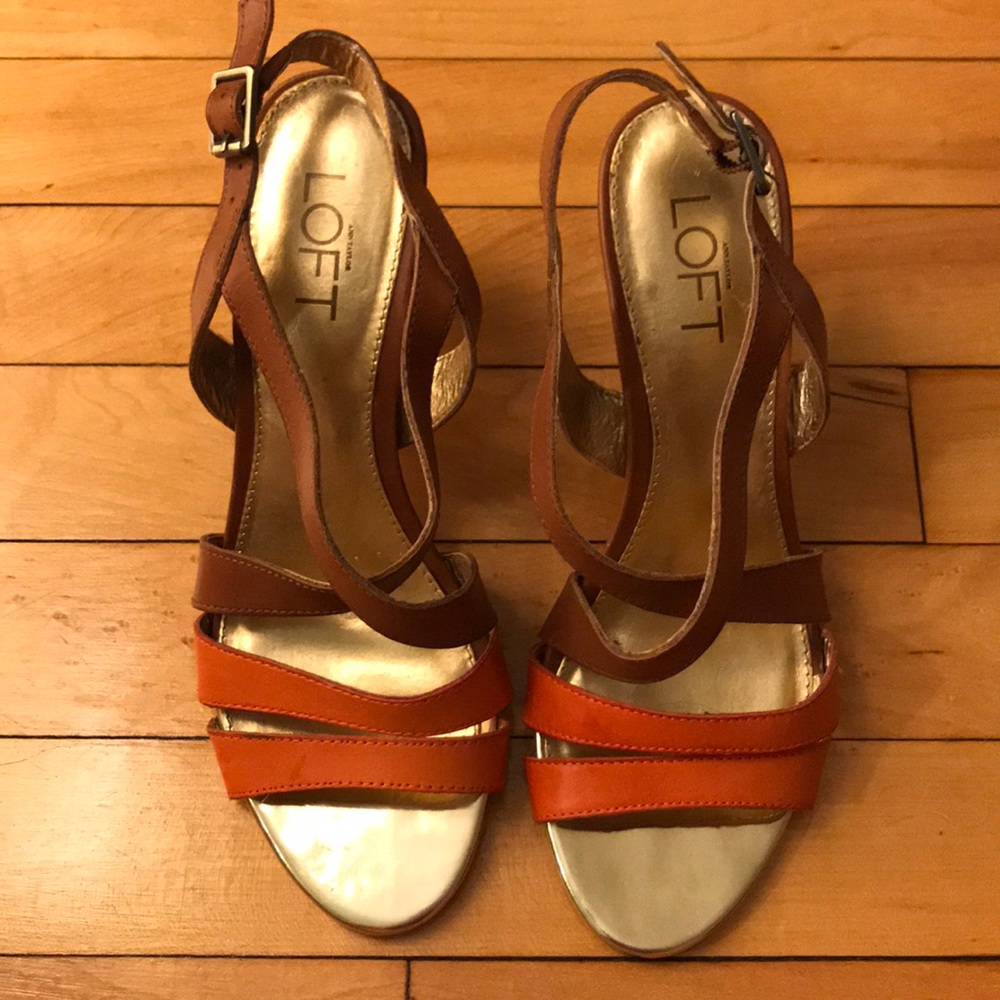 Loft summer strappy heels